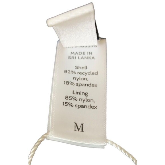 New! Andie Swim Size Med Women's Black The Bora Bora Bikini Top Removable Straps - Picture 12 of 13